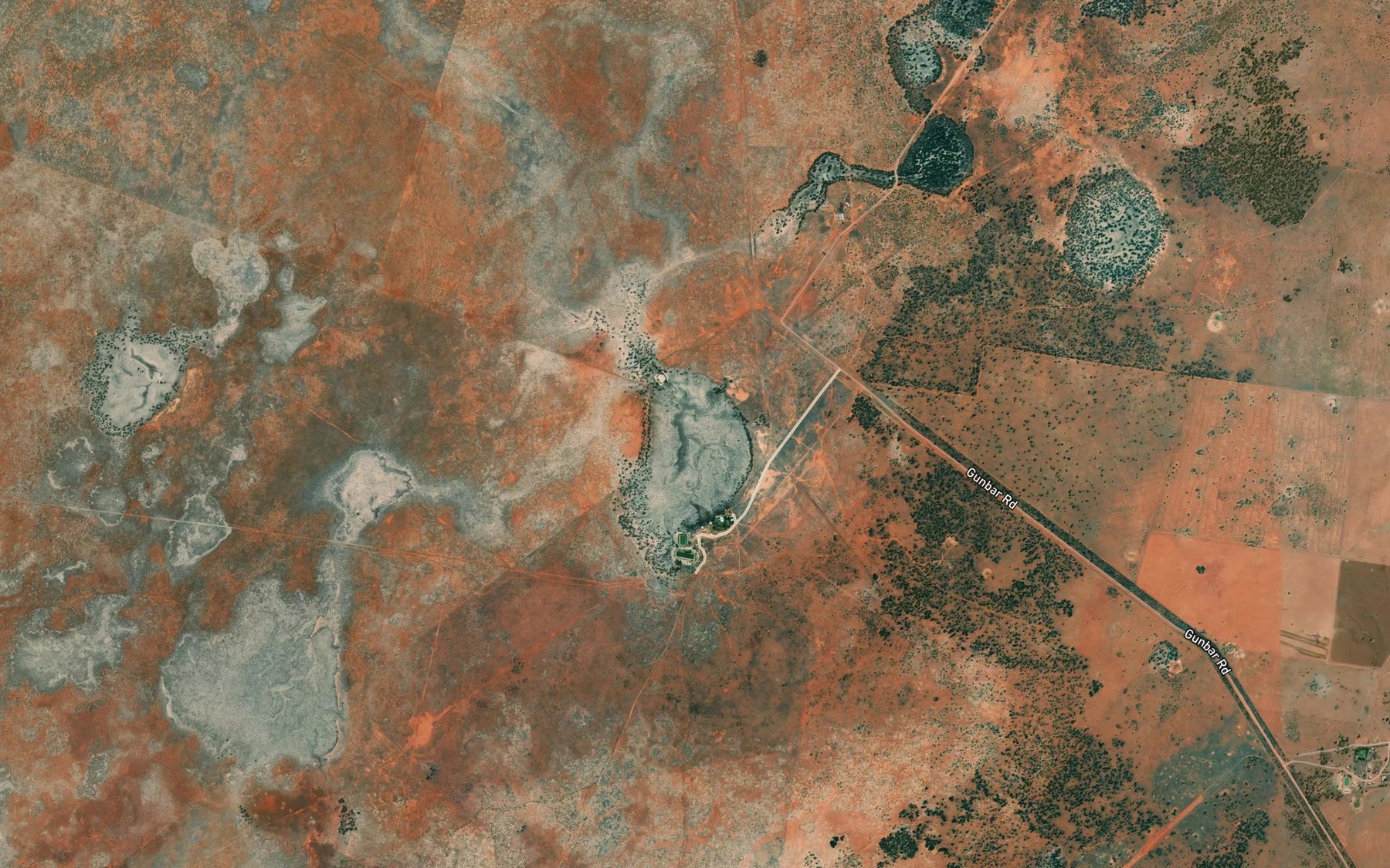 Satellite map of the Lake Gunbar
