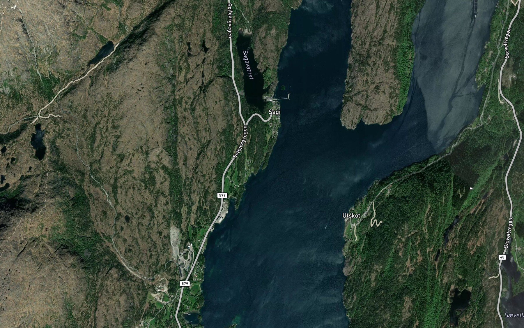 Satellite map of the Langevika