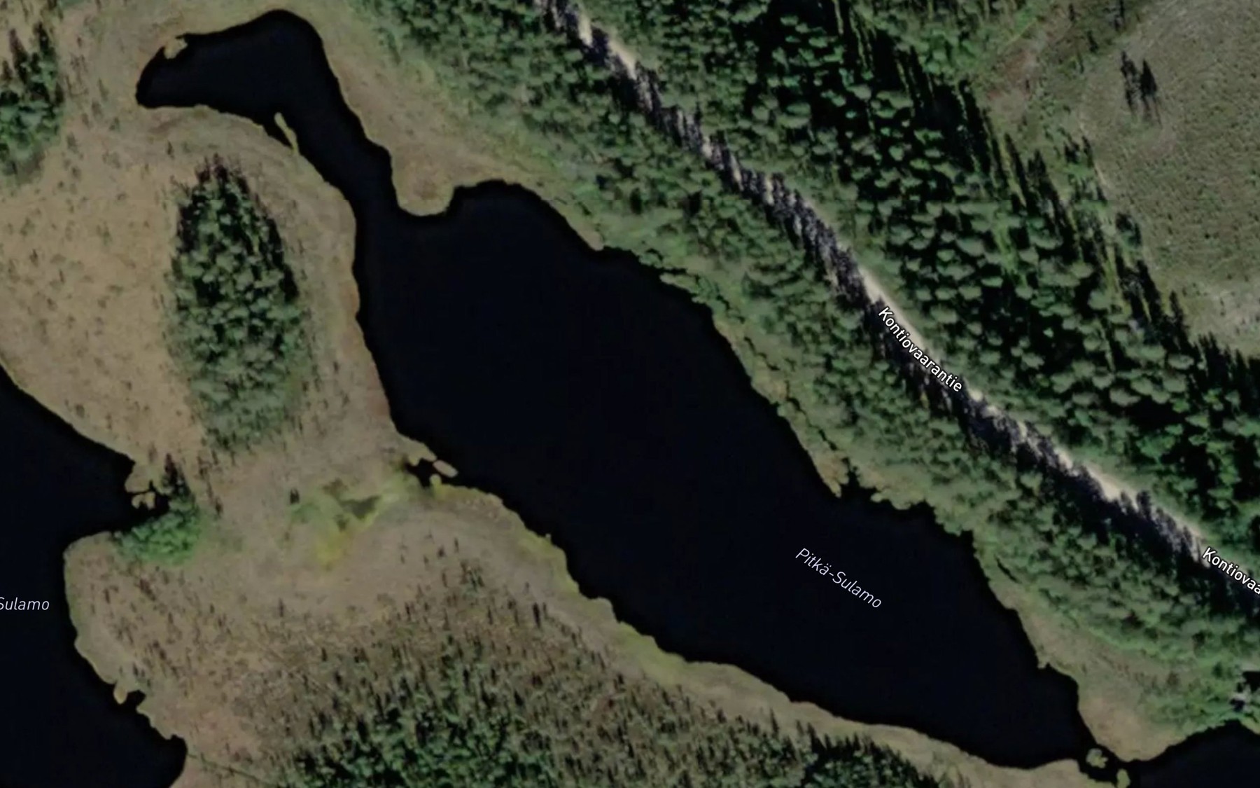 Satellite map of the Pitka-Sulamo