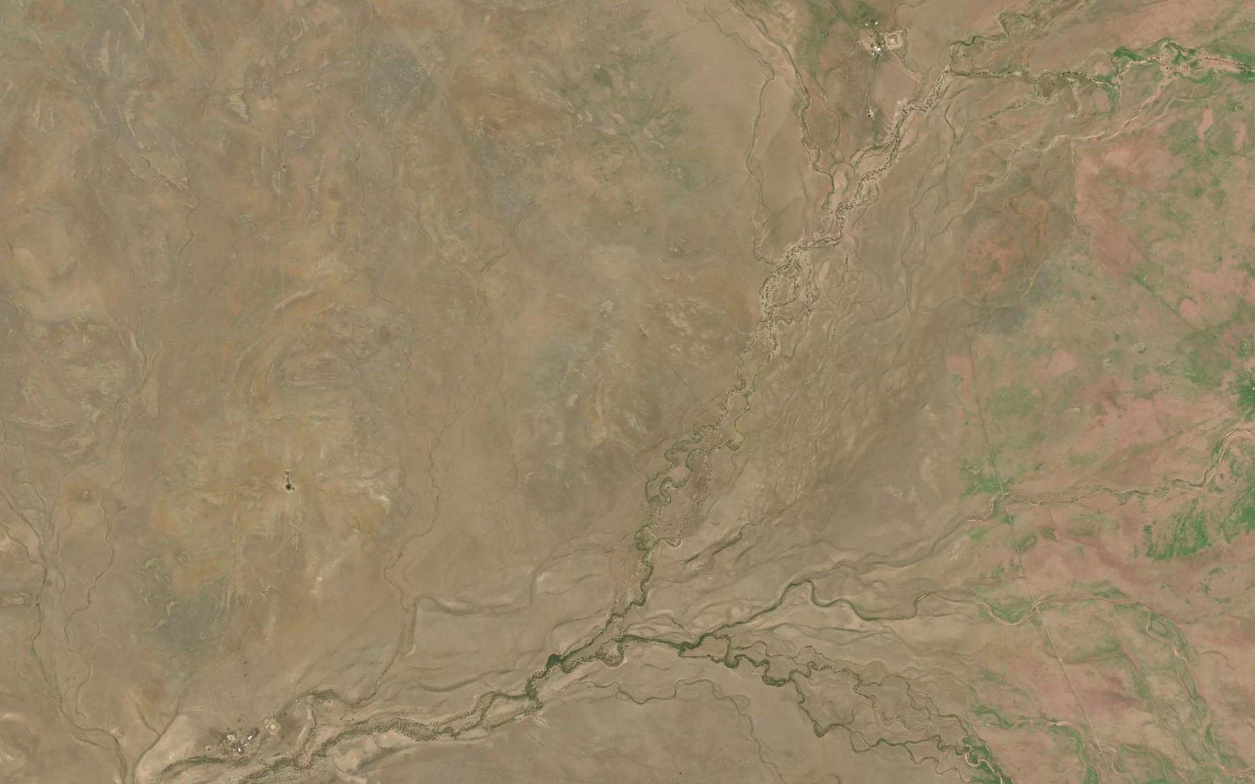Satellite map of the Dillalah Creek