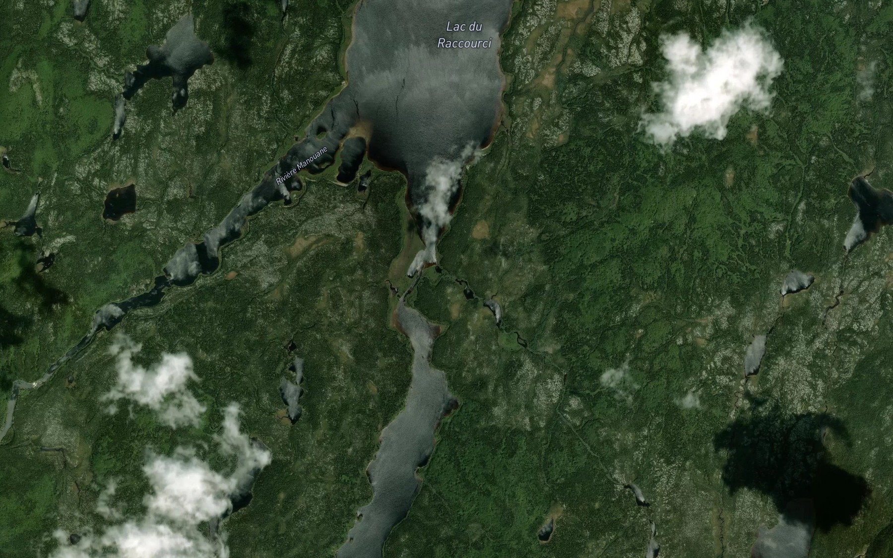Satellite map of the Ruisseau Milan