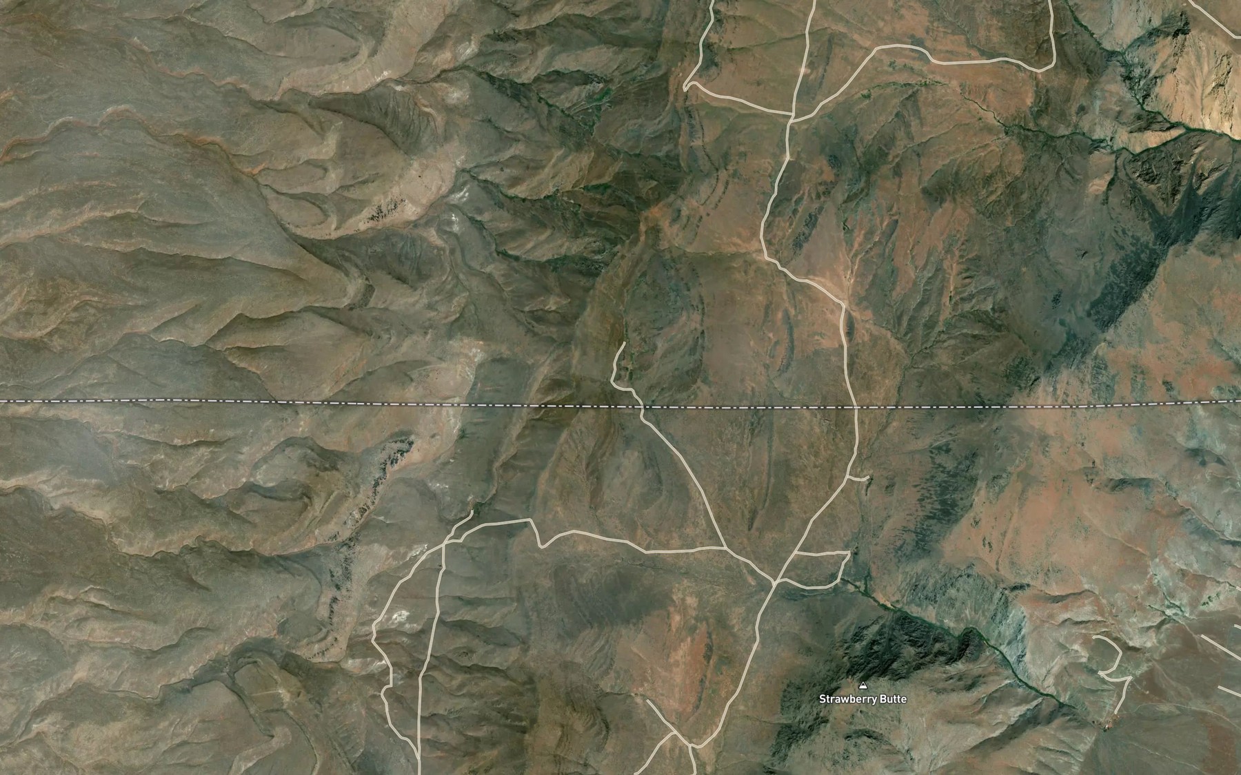 Satellite map of the State Line Spring