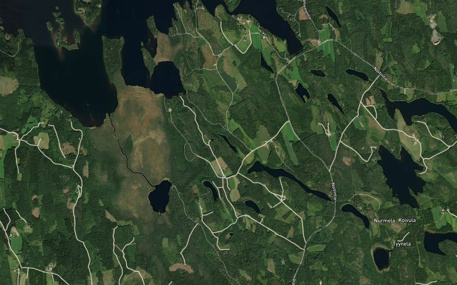Satellite map of the Siikalampi