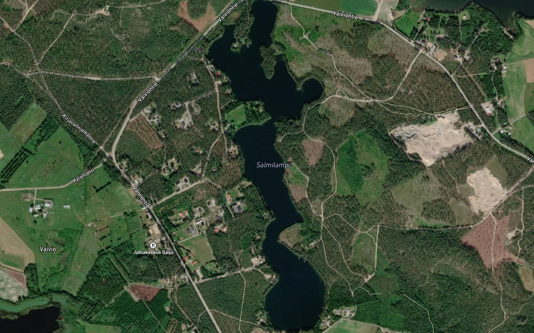 Satellite map of the Salmilampi