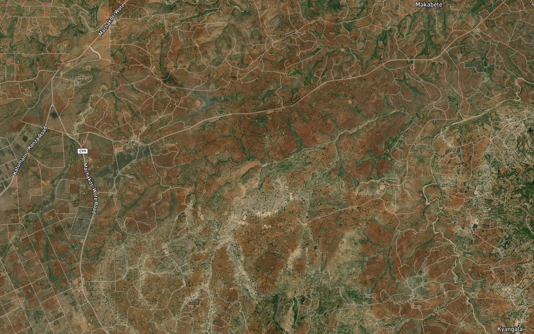 Satellite map of the Minyalala