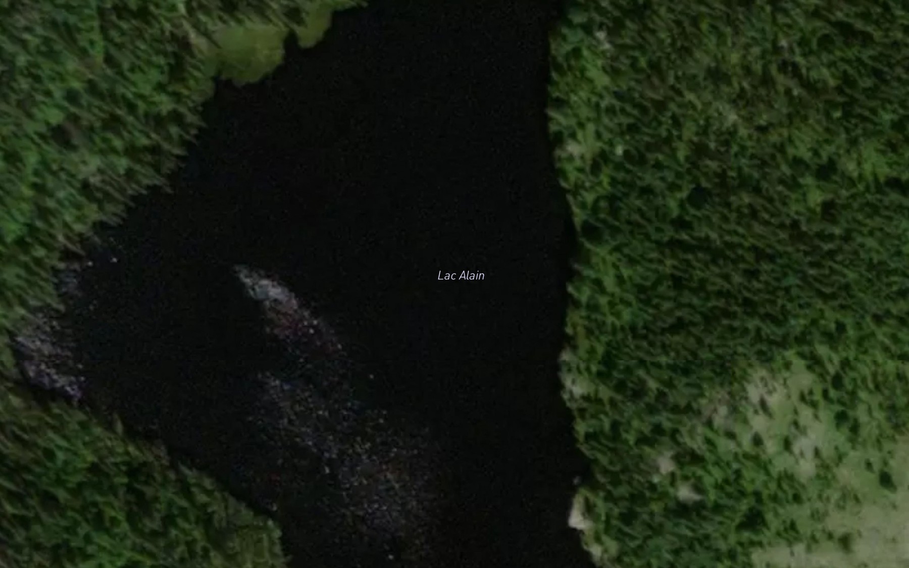 Satellite map of the Lac Alain