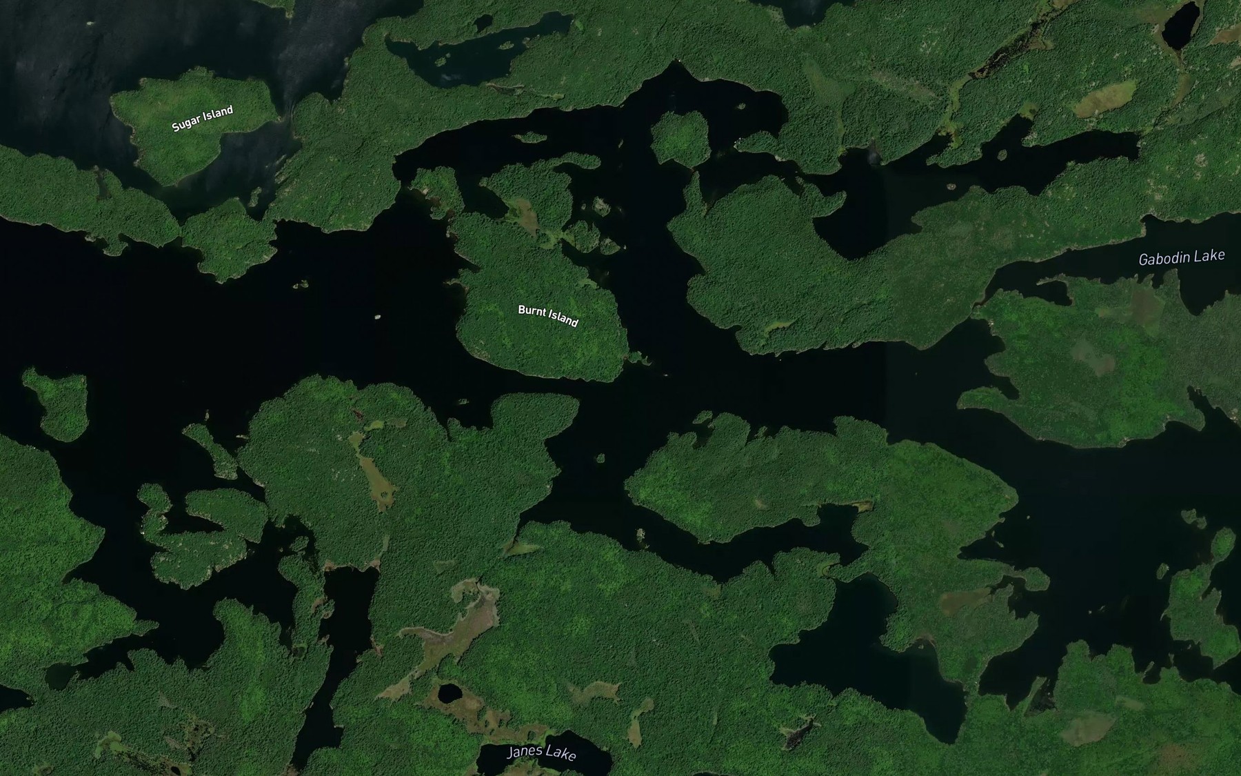 Satellite map of the Gabodin Creek