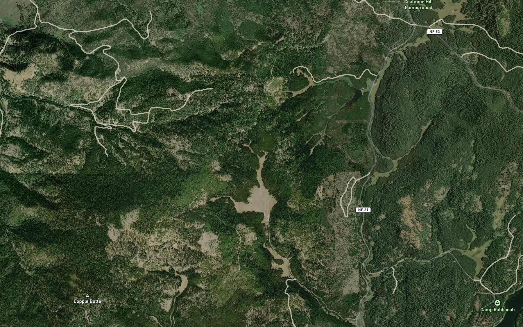Satellite map of the Martin Prairie Spring