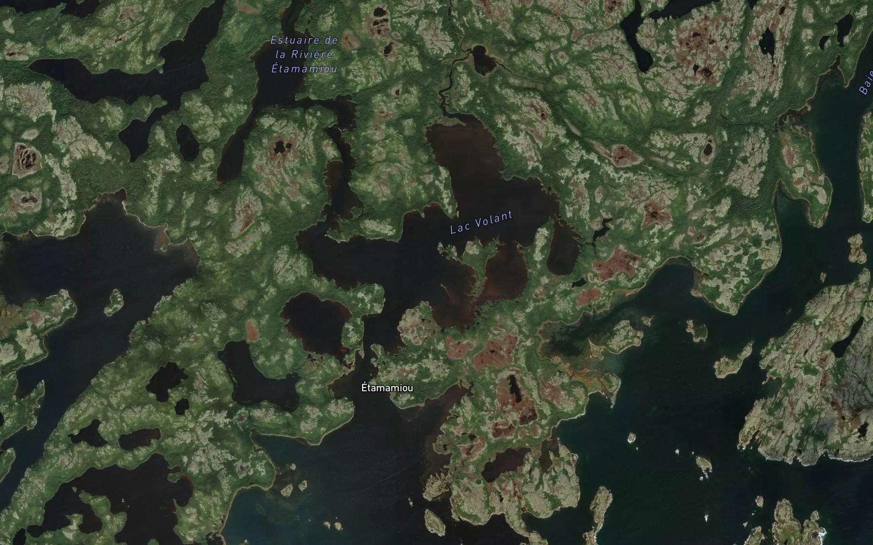 Satellite map of the Lac Volant