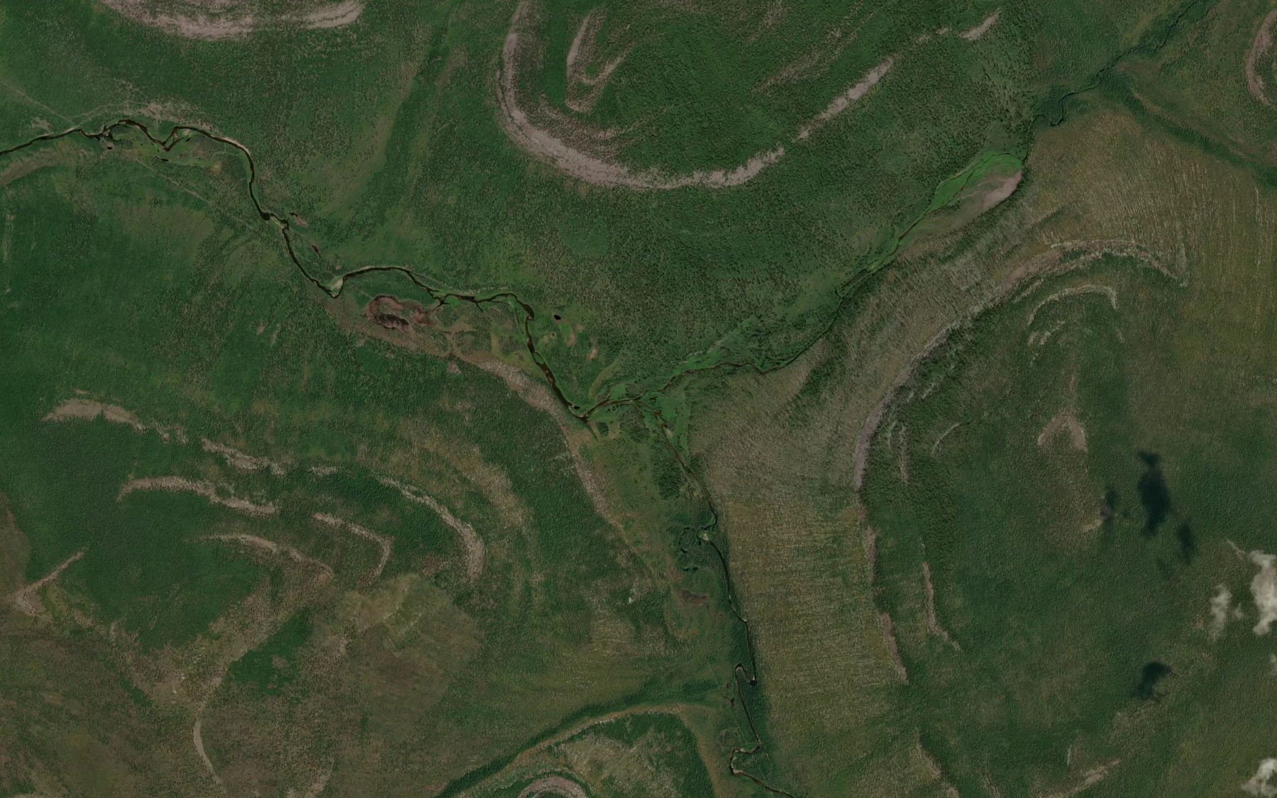 Satellite map of the Kharagalak