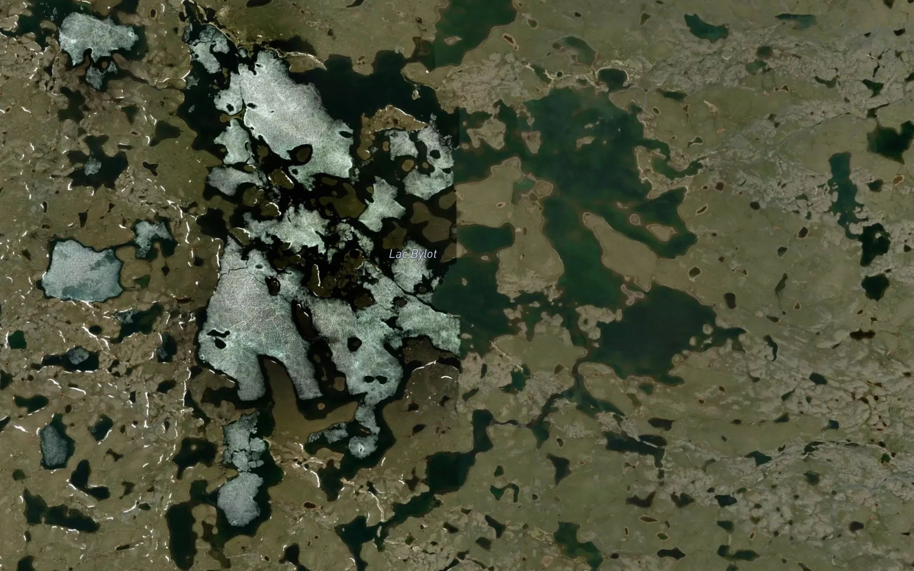 Satellite map of the Lac Bylot