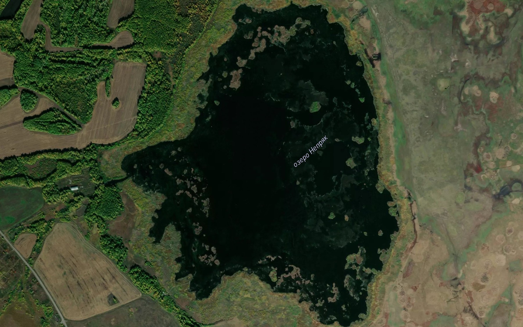 Satellite map of the Ozero Nepryak
