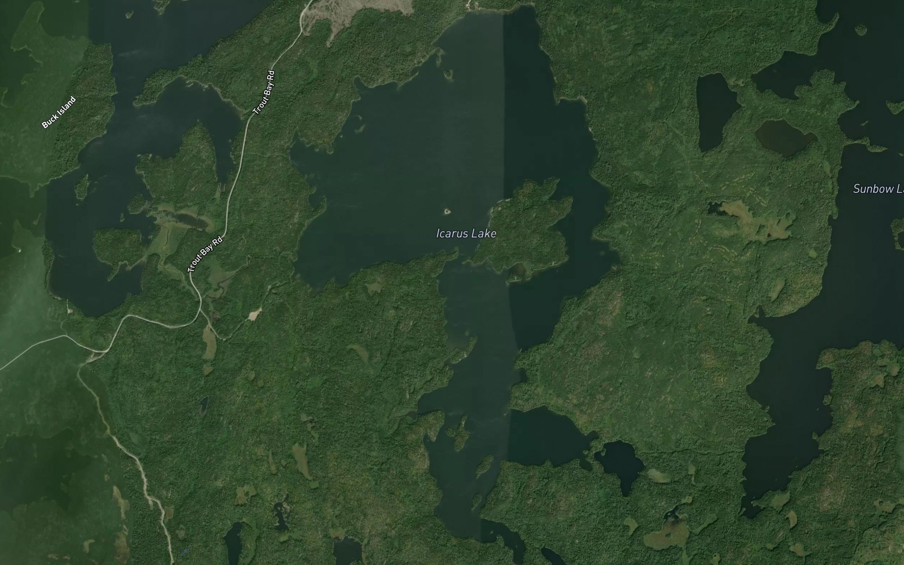 Satellite map of the Icarus Lake