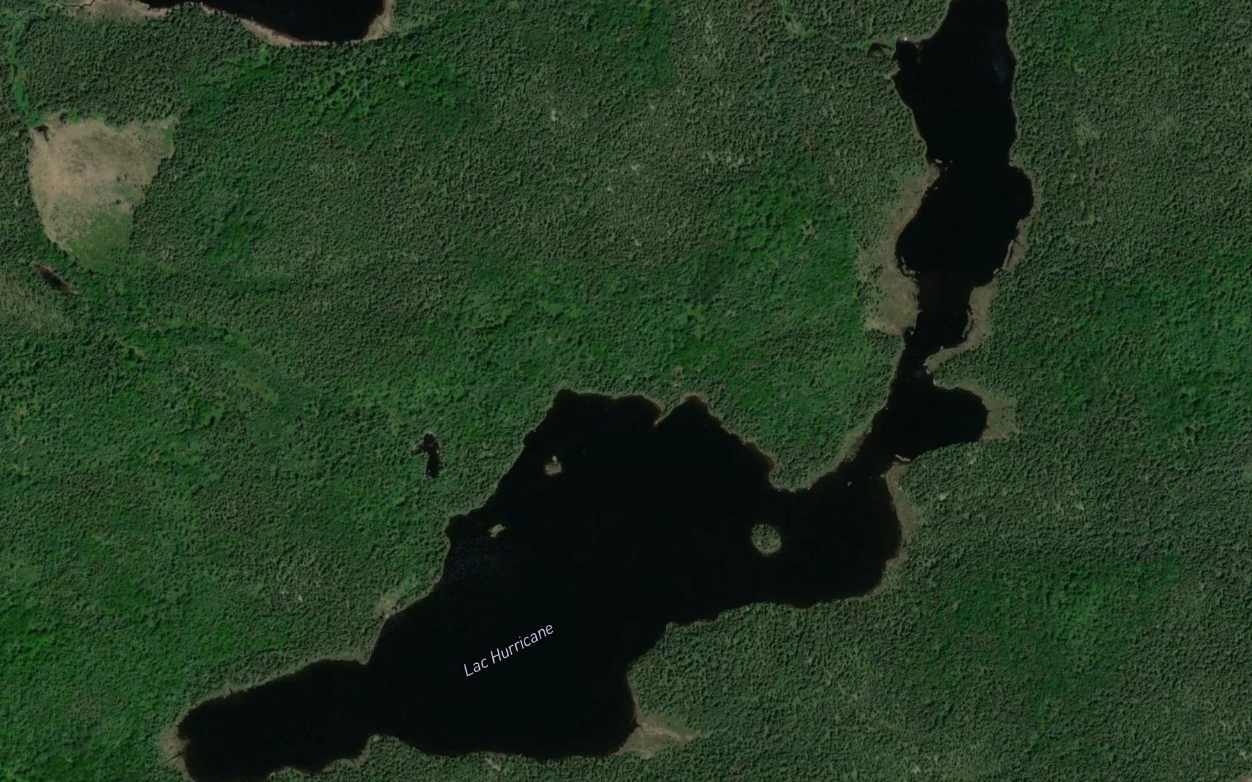 Satellite map of the Lac Hurricane