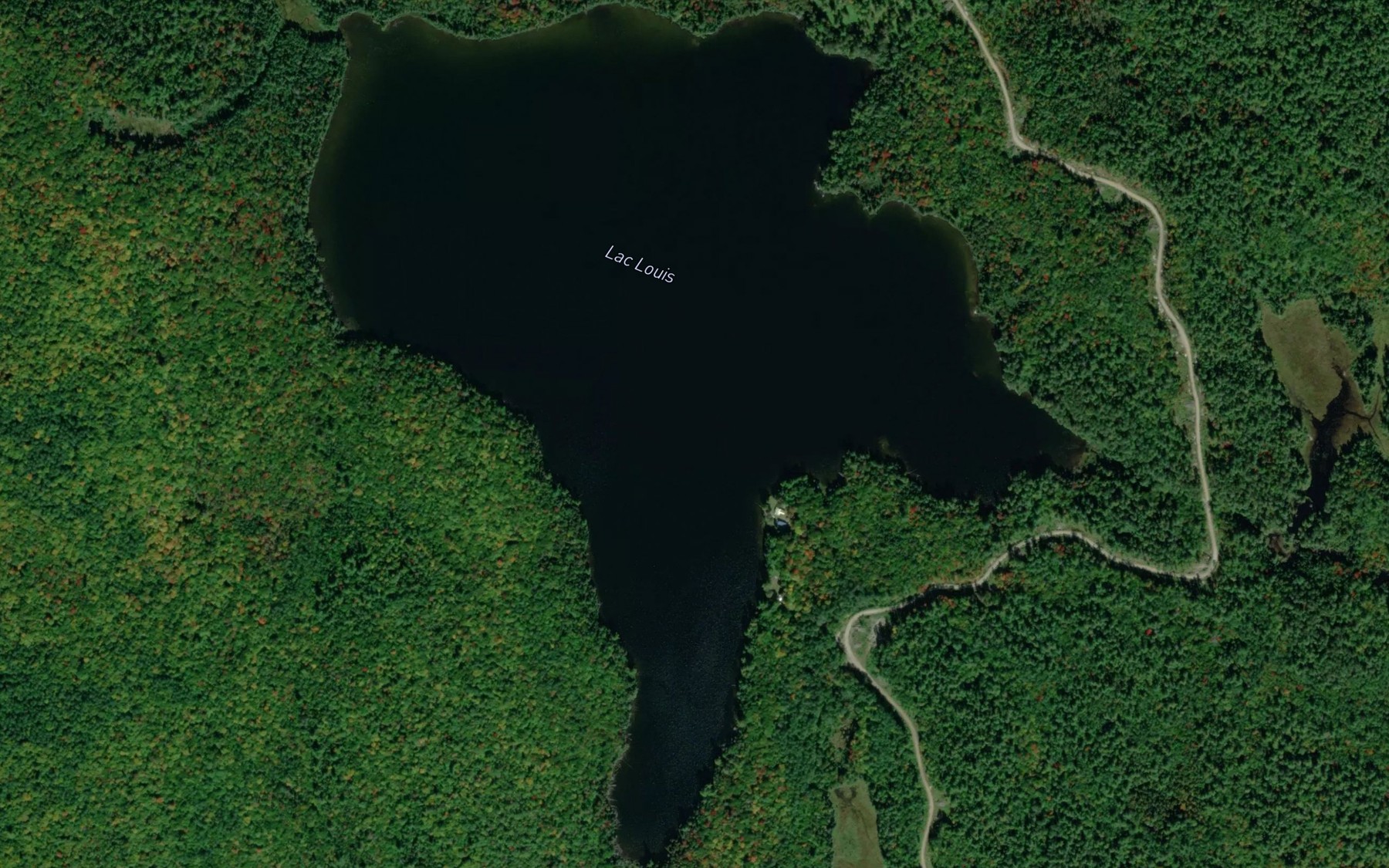 Satellite map of the Lac Louis