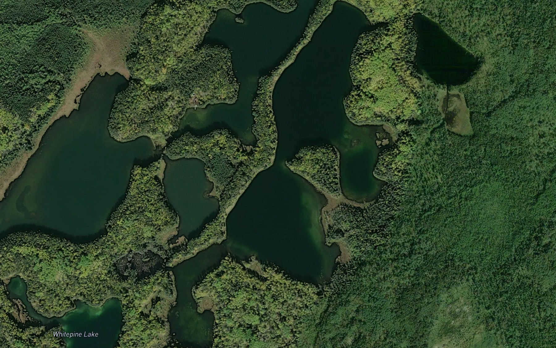 Satellite map of the Spectacle Lake
