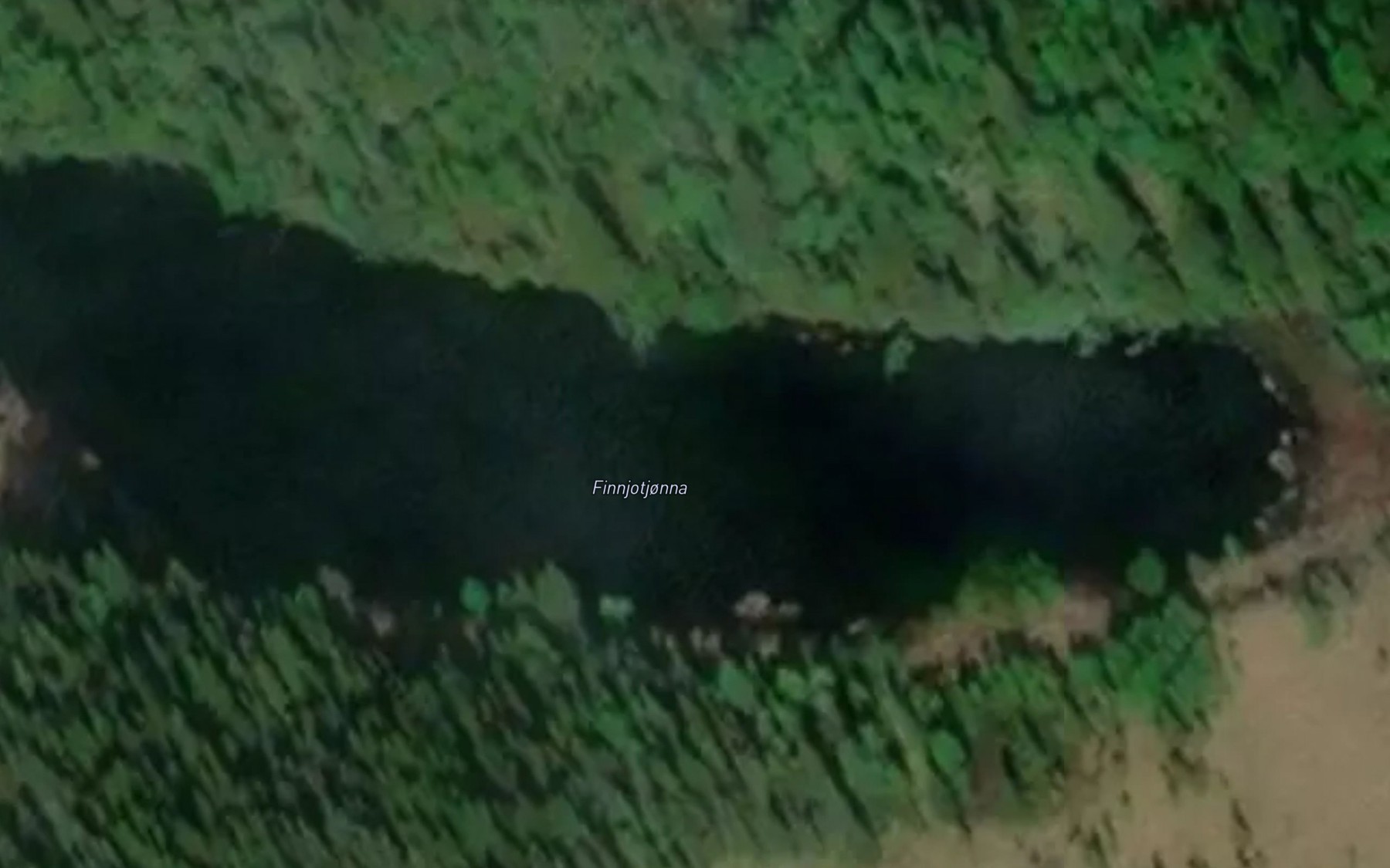 Satellite map of the Finnjotjonna