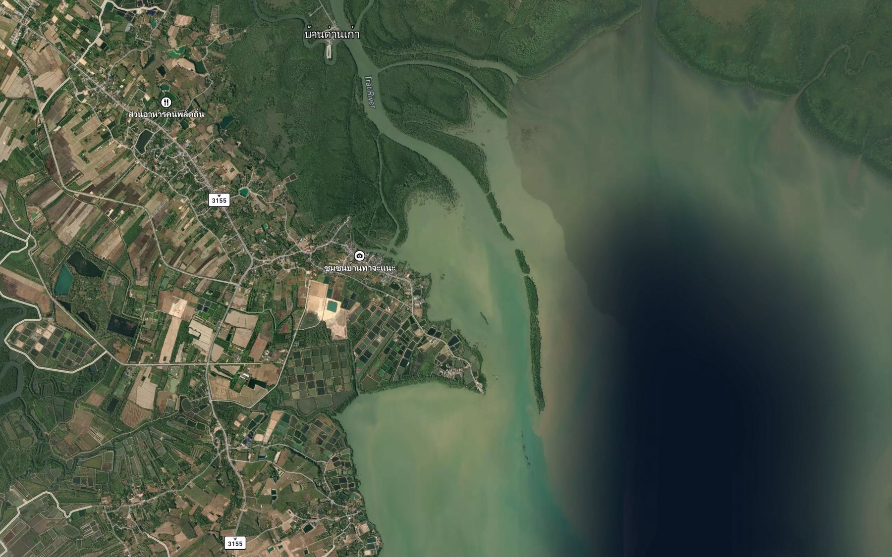 Satellite map of the Ao Tha Nae