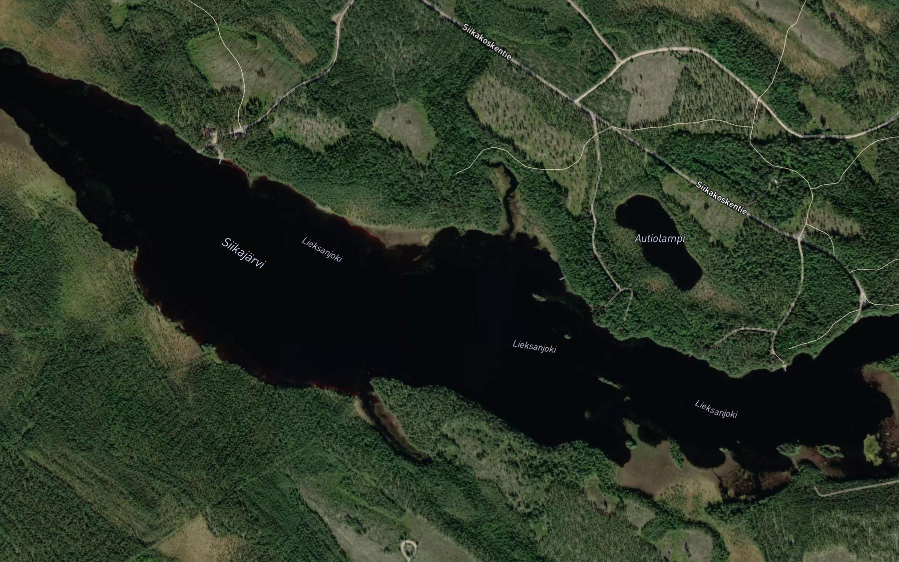 Satellite map of the Siikapuronsuu
