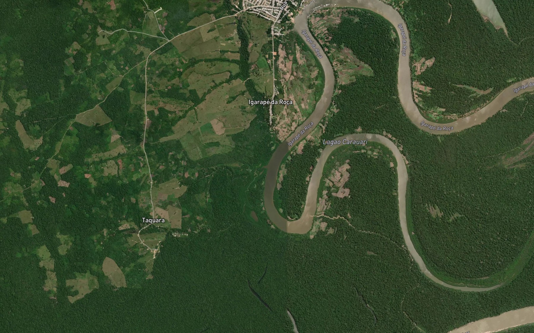 Satellite map of the Igarape da Roca