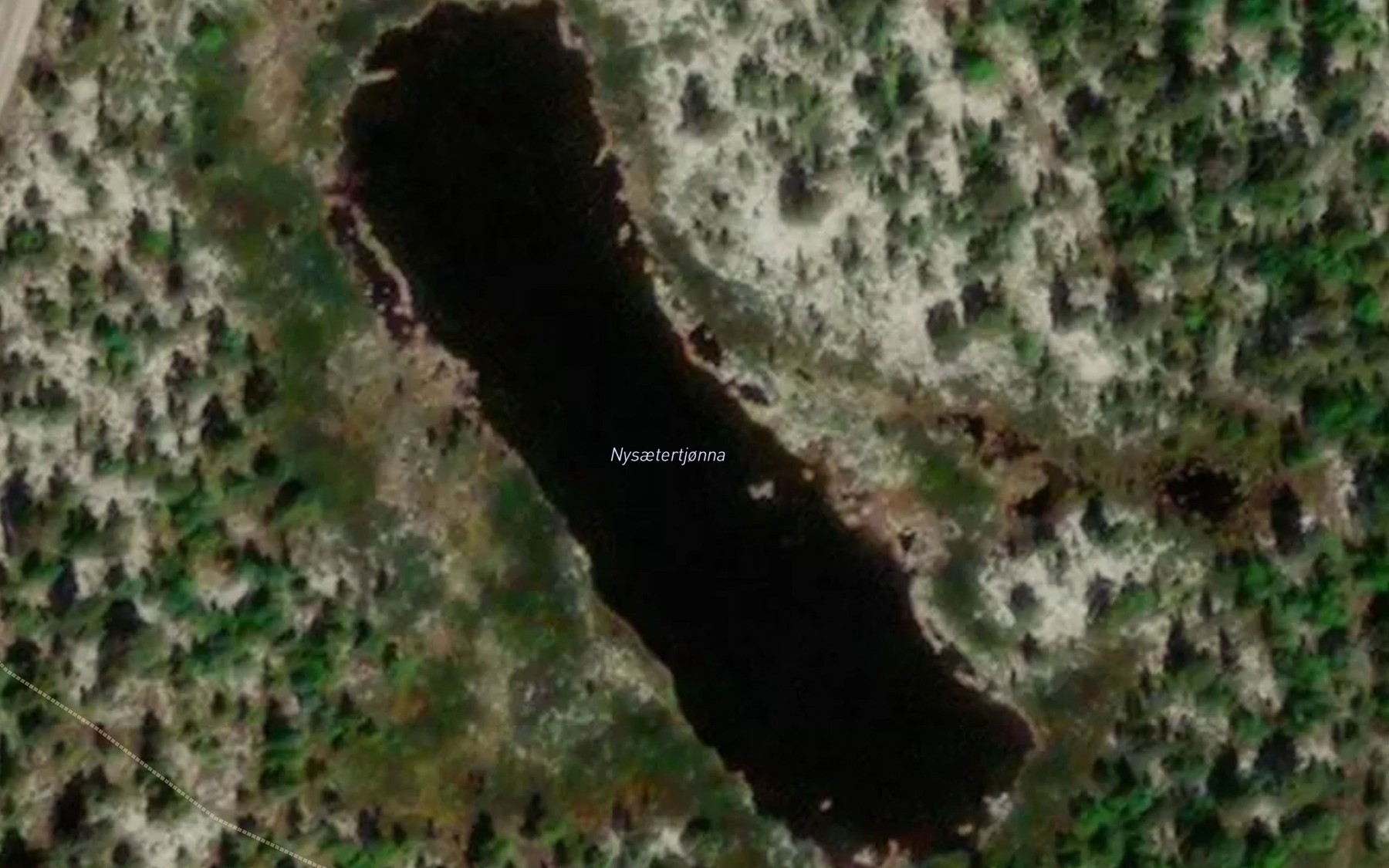 Satellite map of the Nysaetertjonna