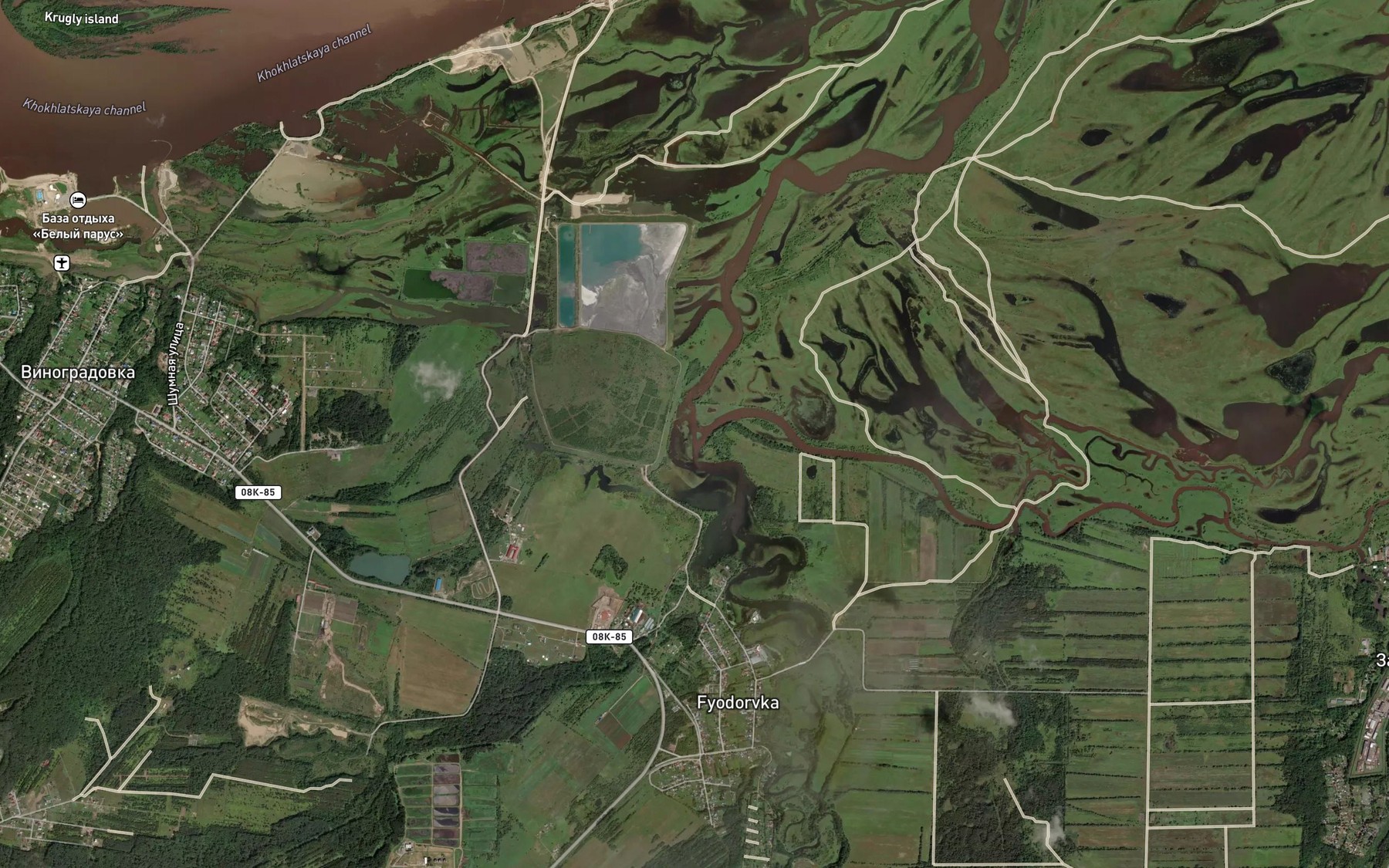 Satellite map of the Berezovaya