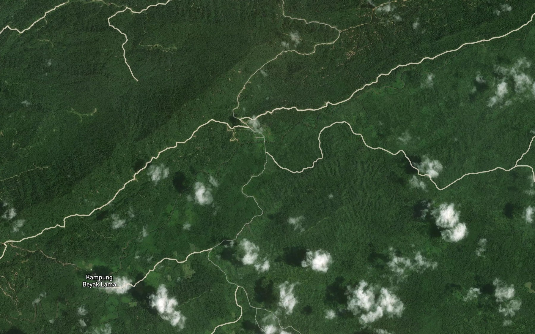 Satellite map of the Sungai Tekoyong
