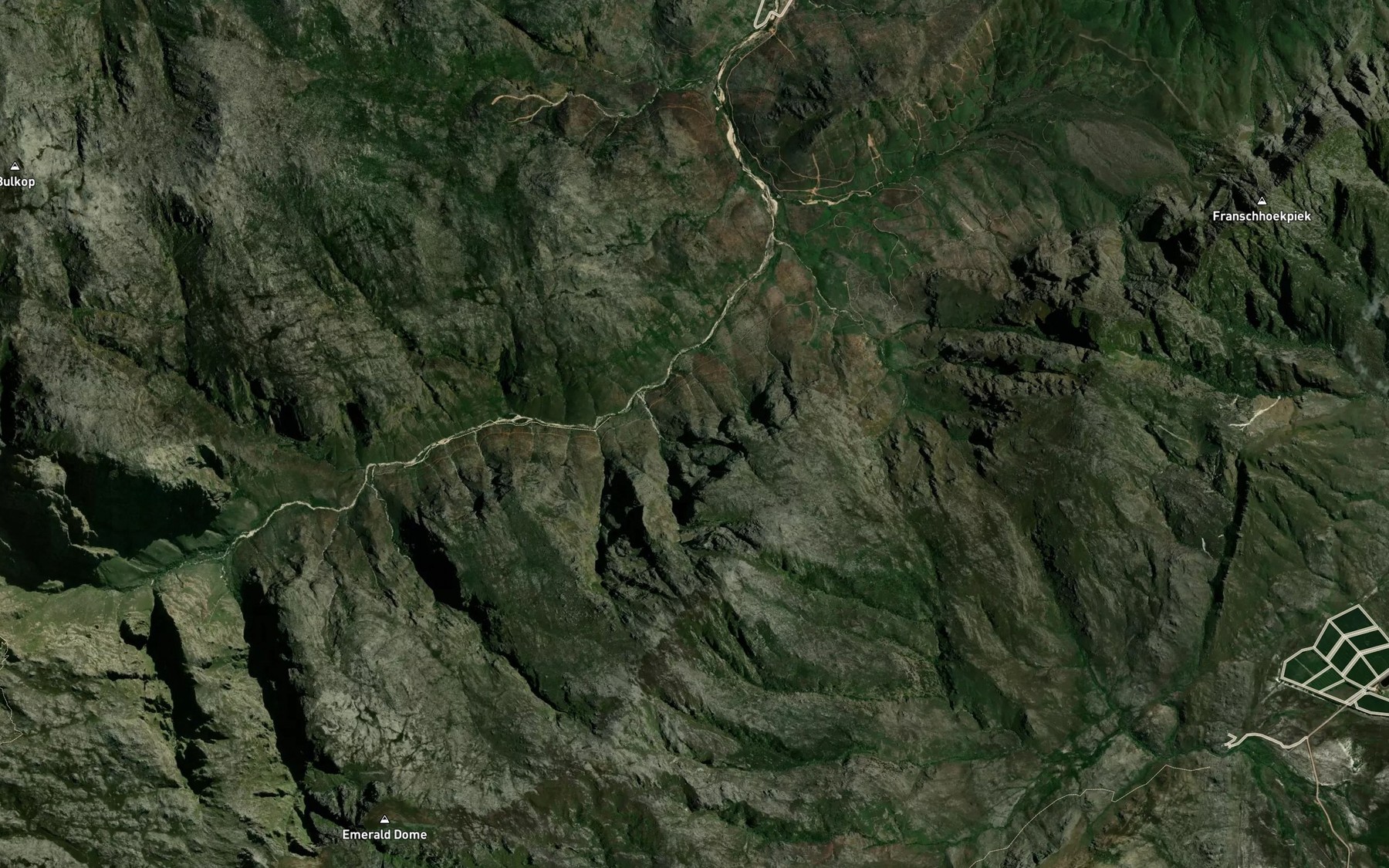 Satellite map of the Bergrivier