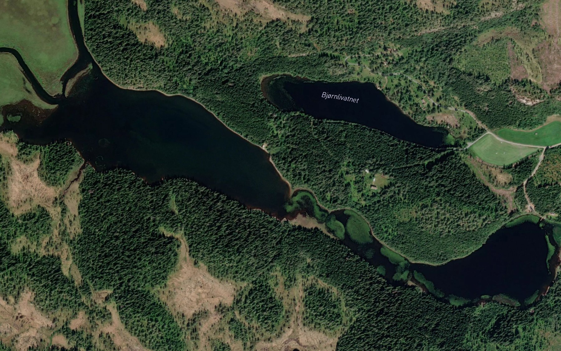 Satellite map of the Vollmovatnet