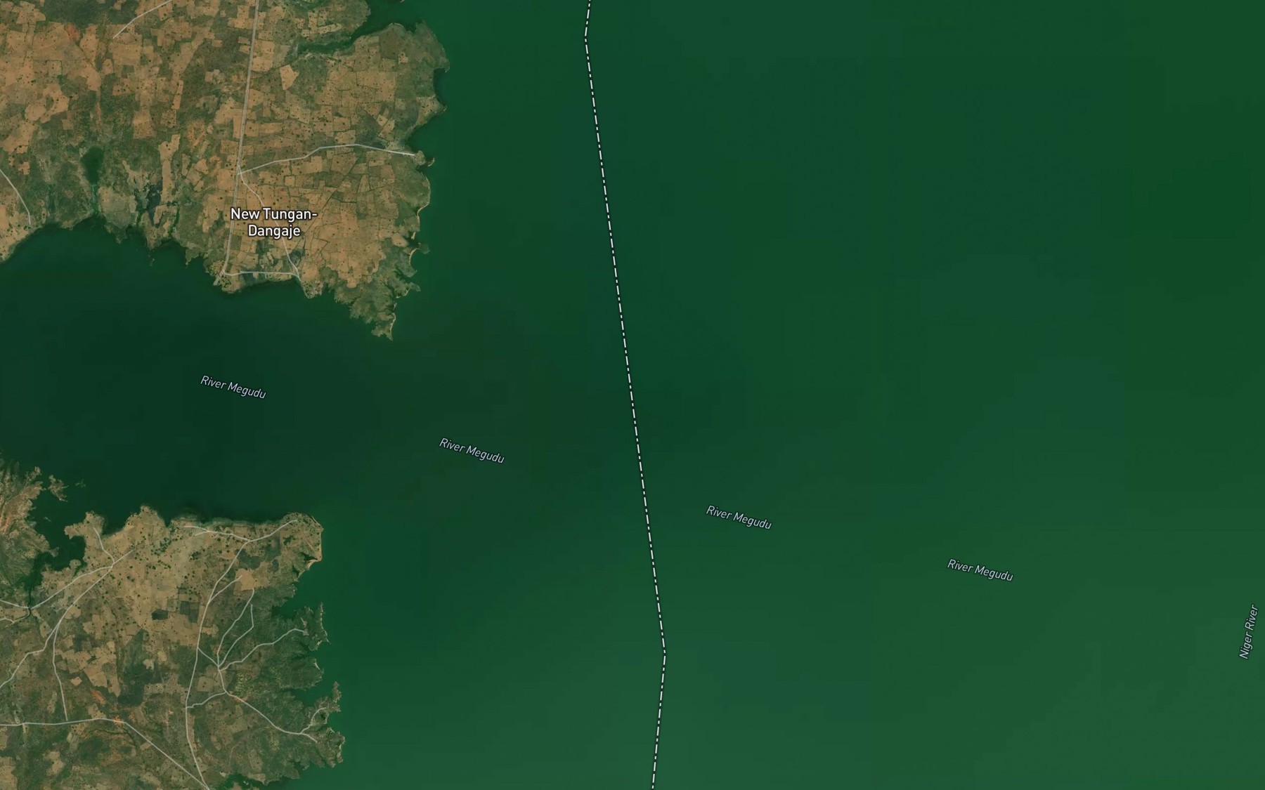 Satellite map of the River Swashi