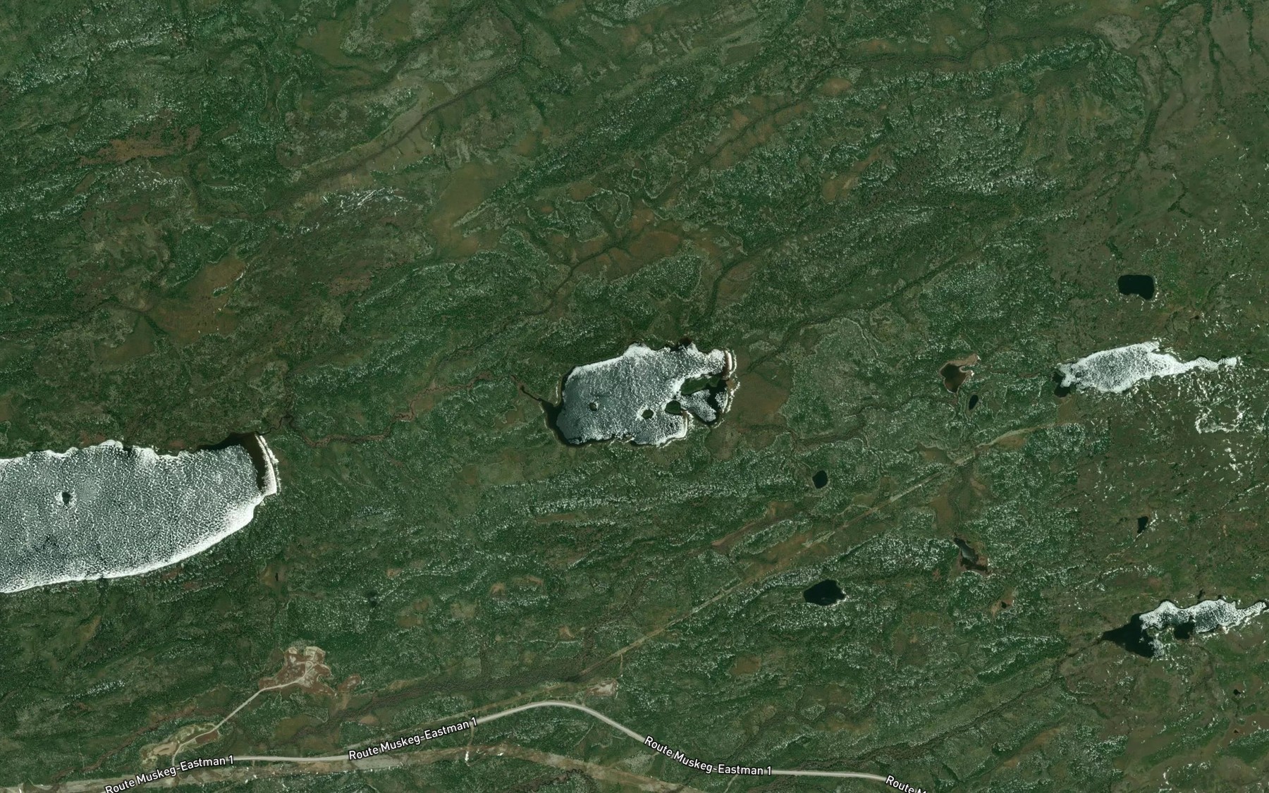 Satellite map of the Lac Kaministikuch