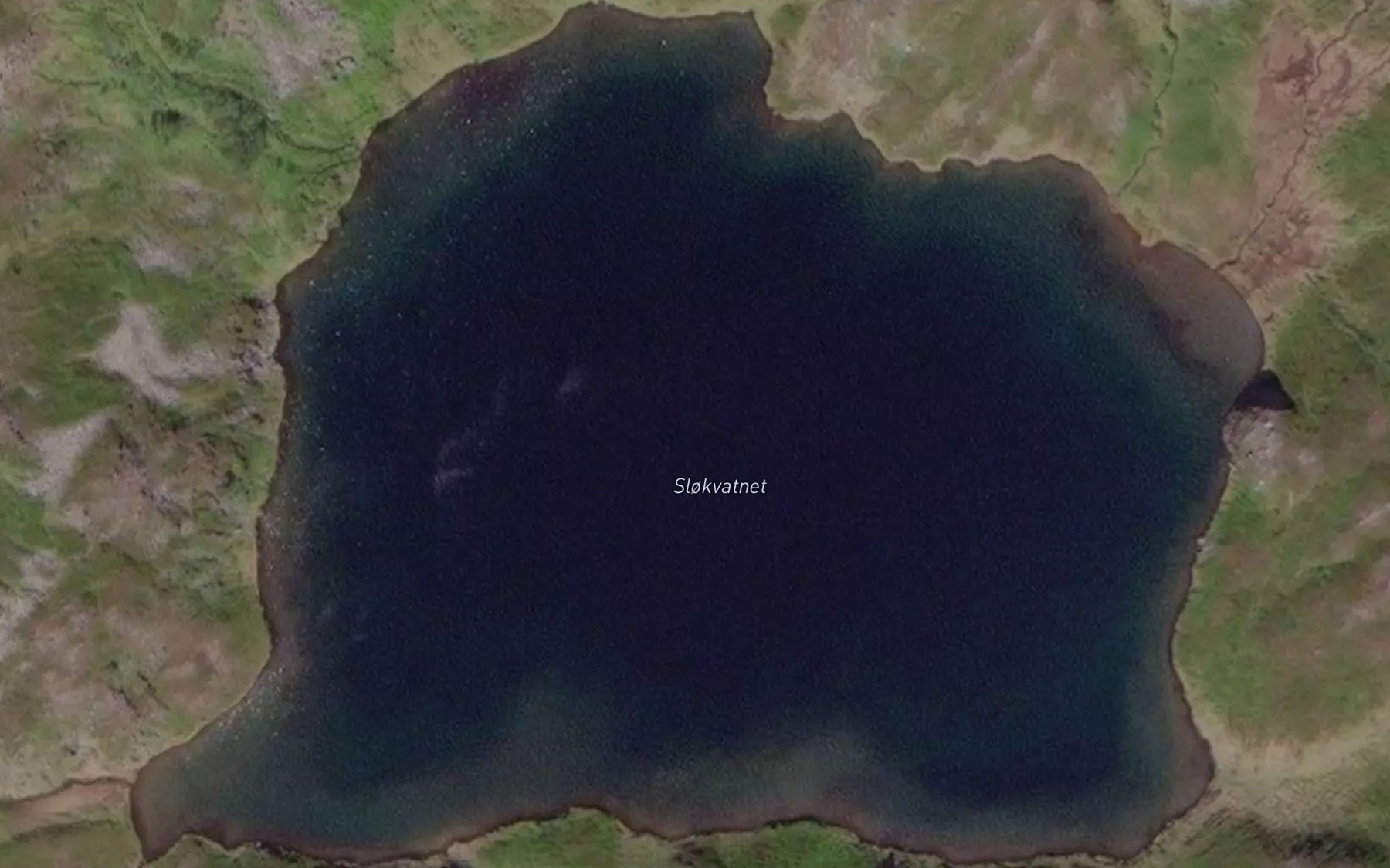 Satellite map of the Slokvatnet