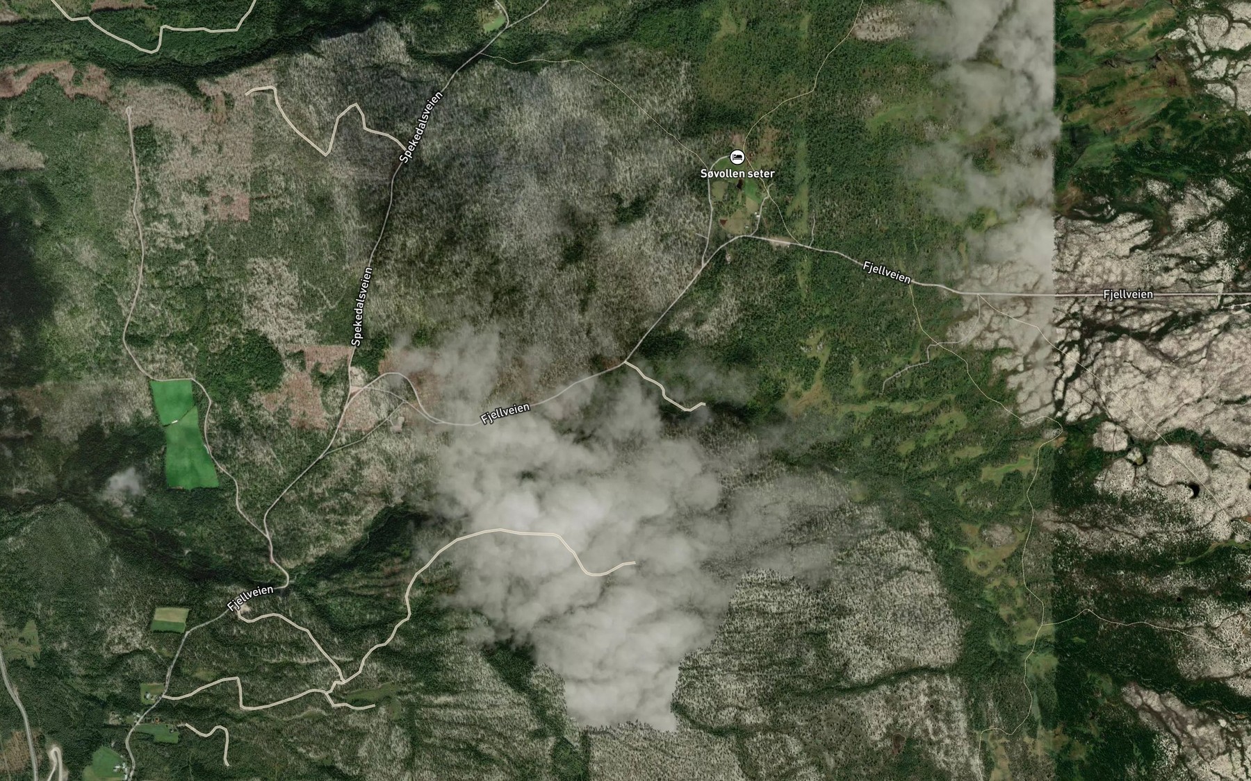 Satellite map of the Kverninga