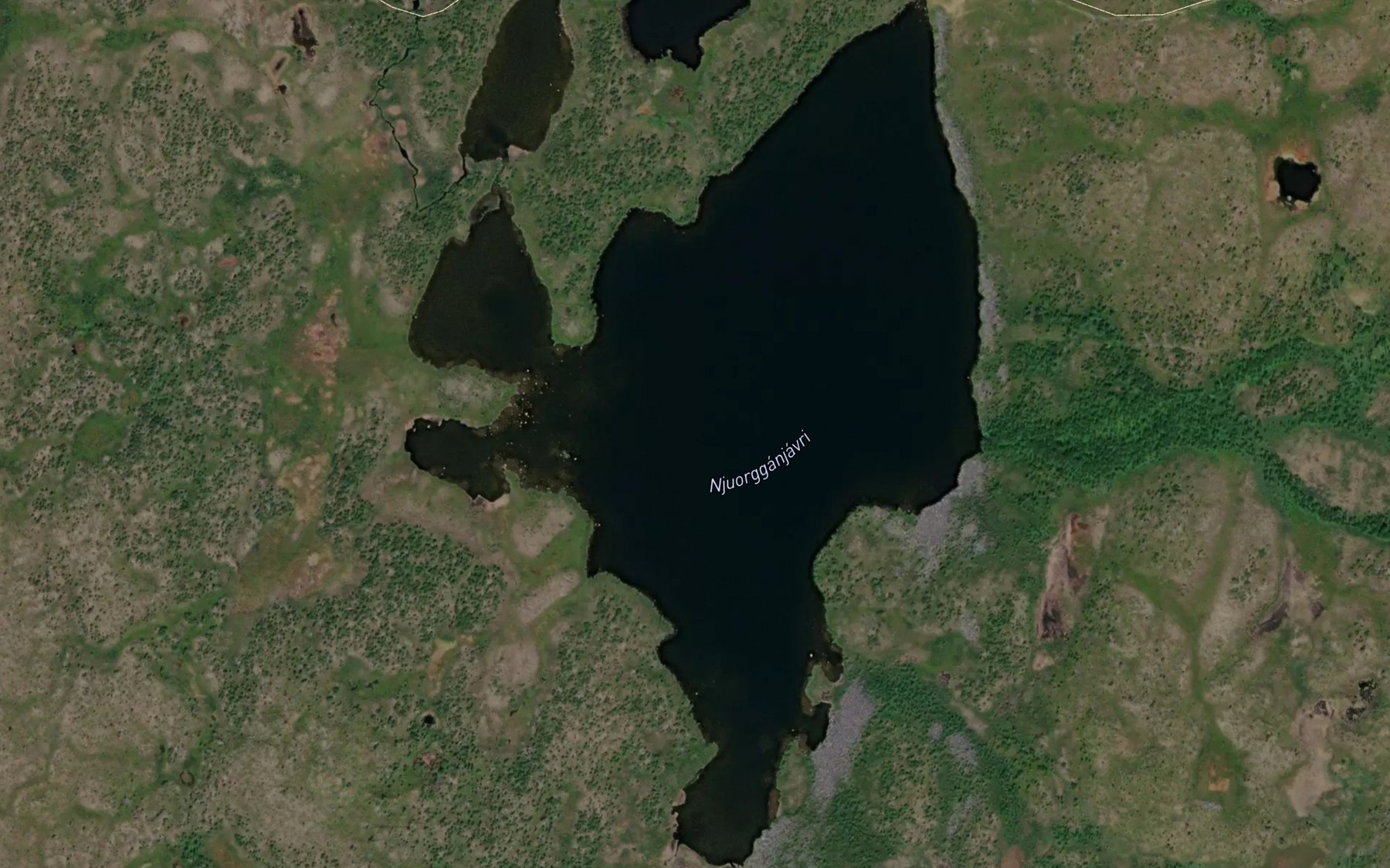Satellite map of the Njuorganjavri