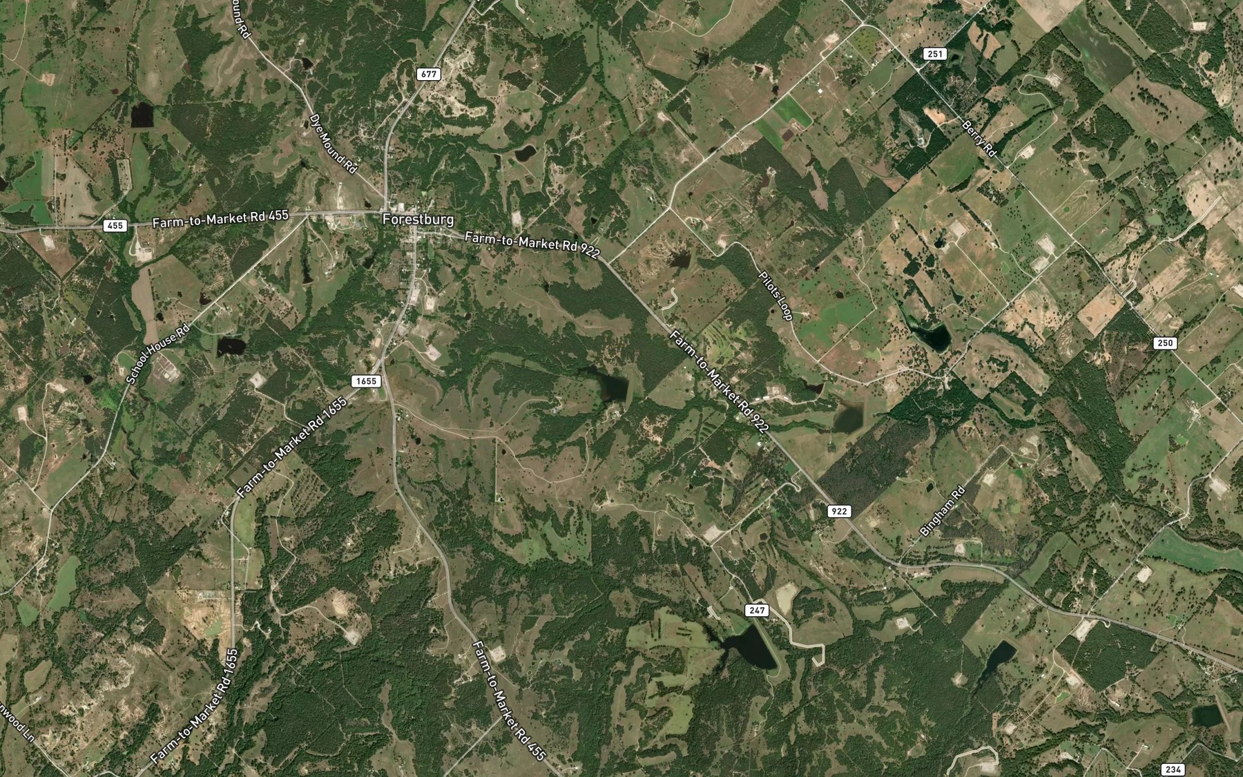 Satellite map of the Soil Conservation Service Site 27 Reservoir