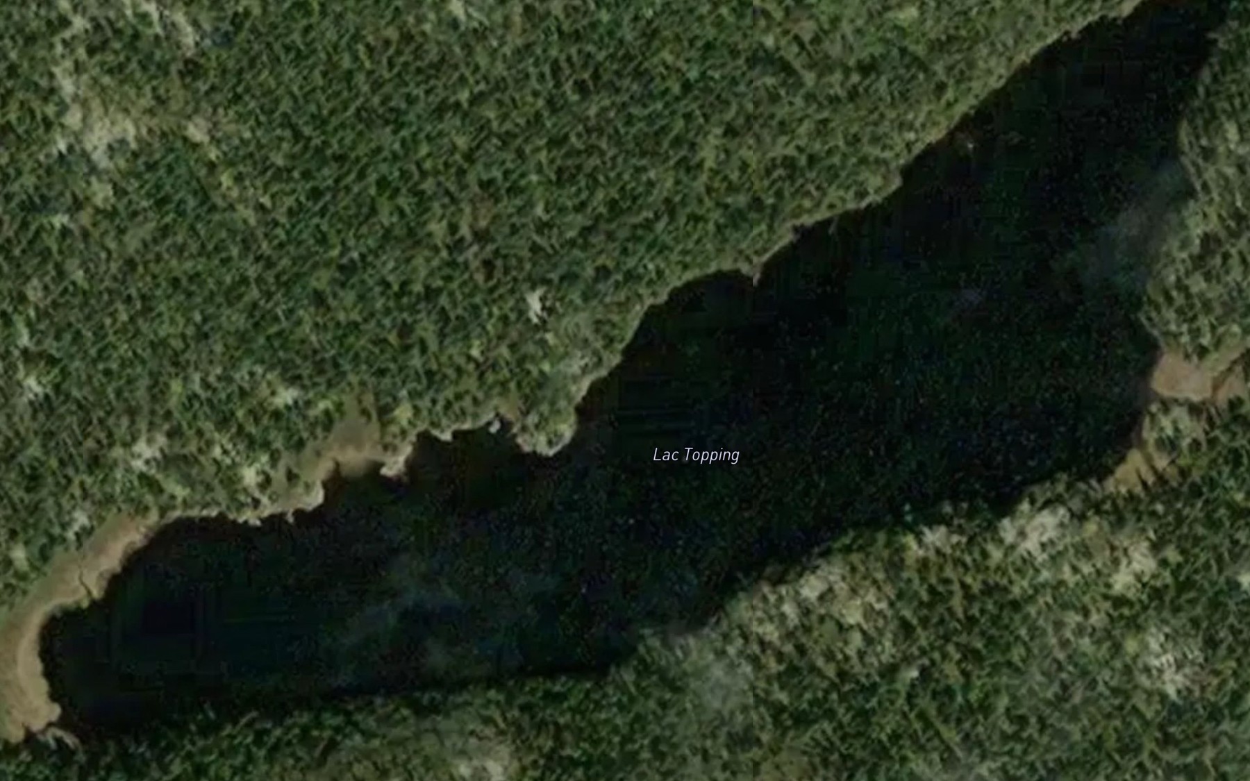 Satellite map of the Lac Topping
