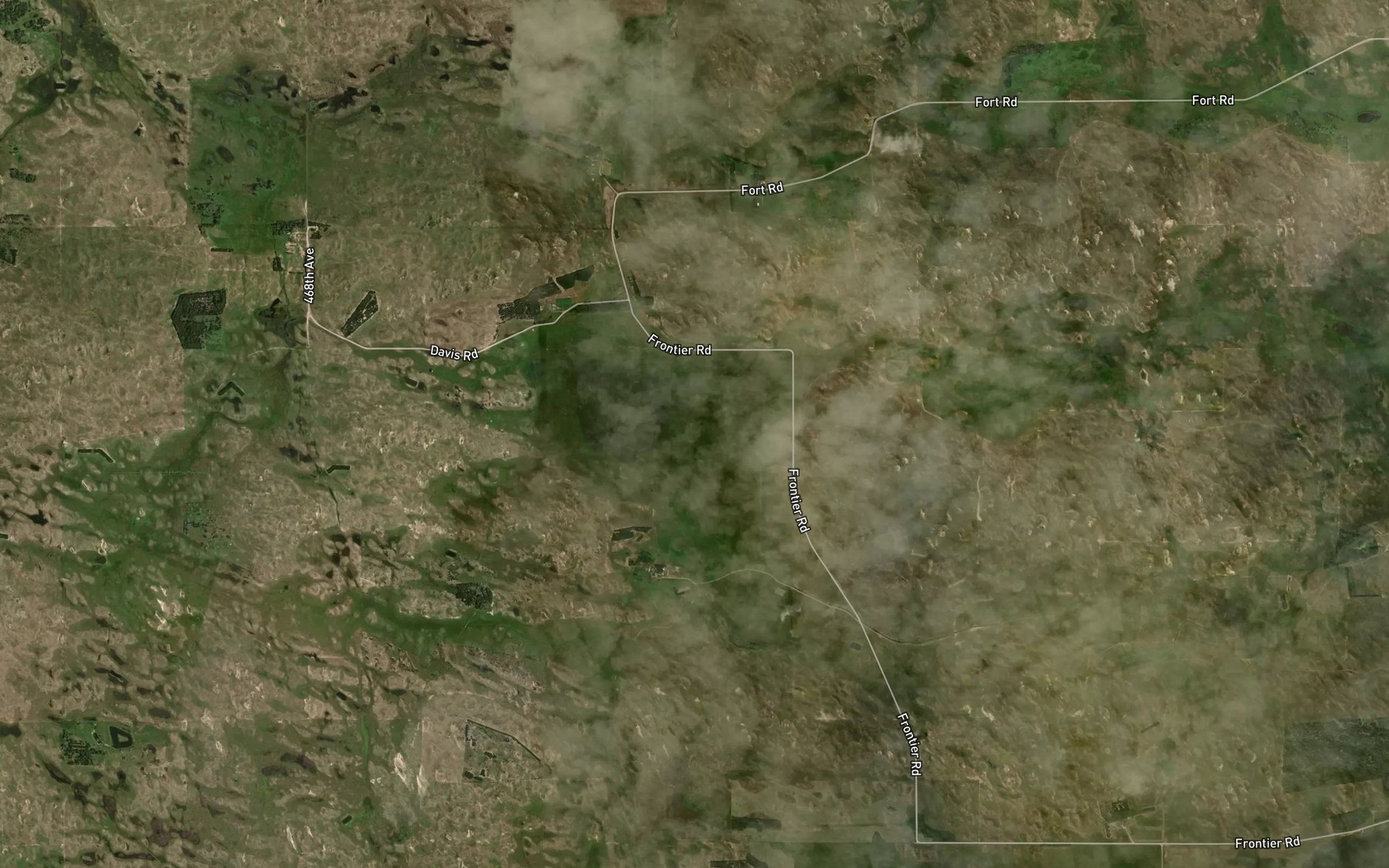 Satellite map of the Grass Lake