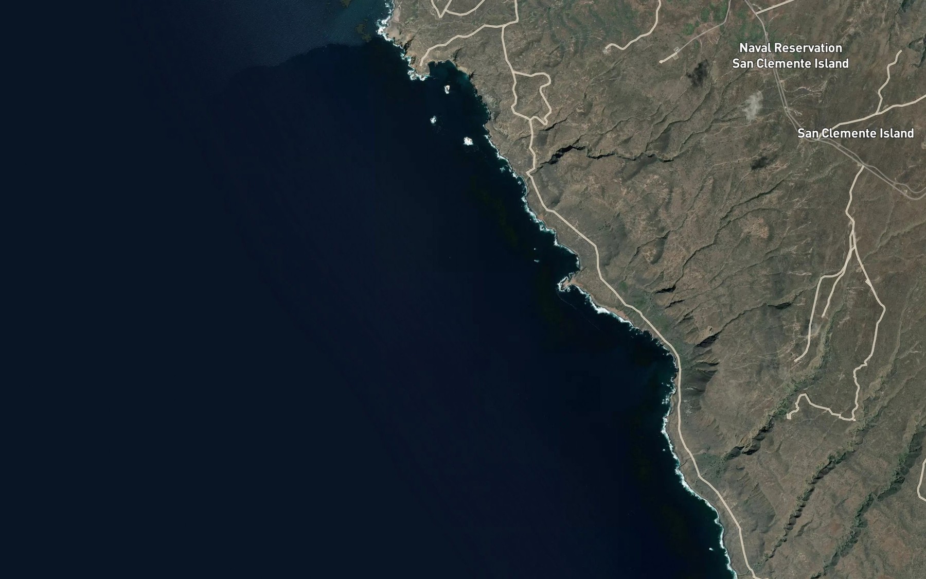 Satellite map of the Seal Cove