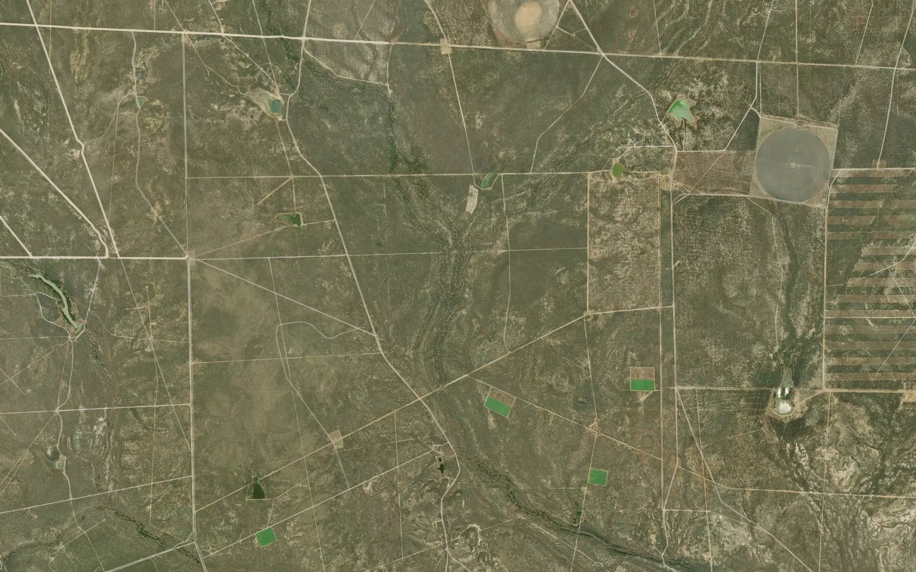Satellite map of the Chaparrosa Creek
