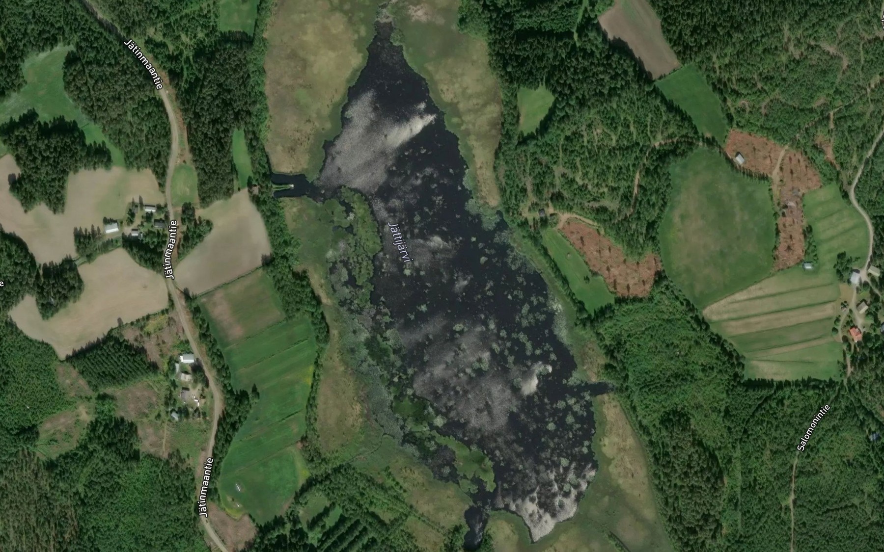 Satellite map of the Jattijarvi