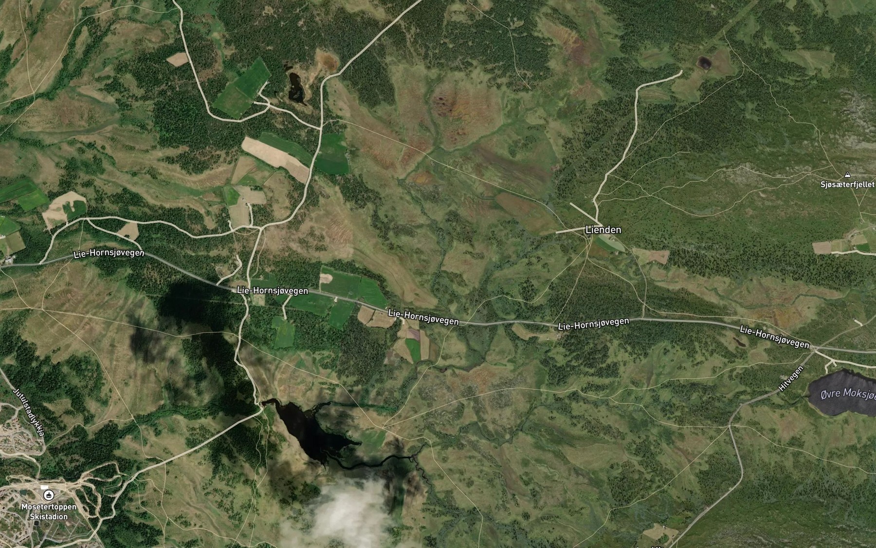 Satellite map of the Hemre Liendbekken