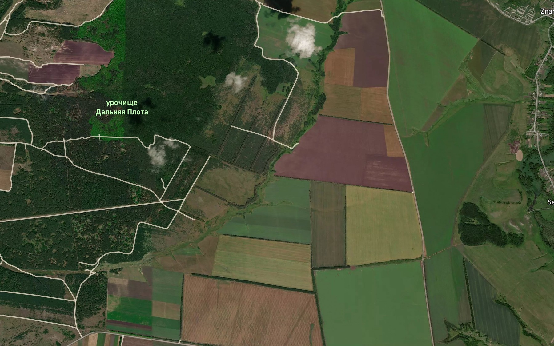 Satellite map of the Ovrag Plota