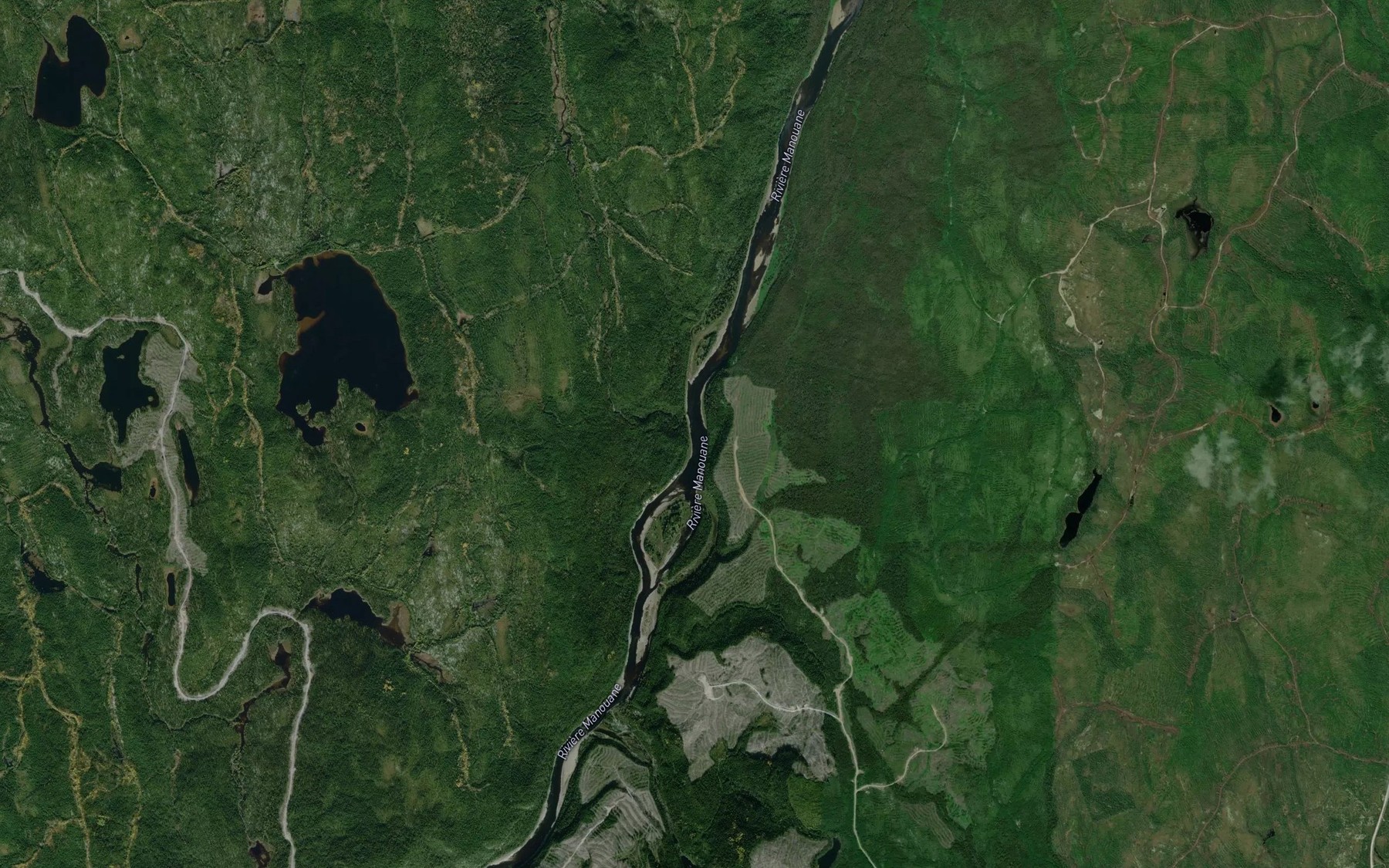 Satellite map of the Riviere Alma