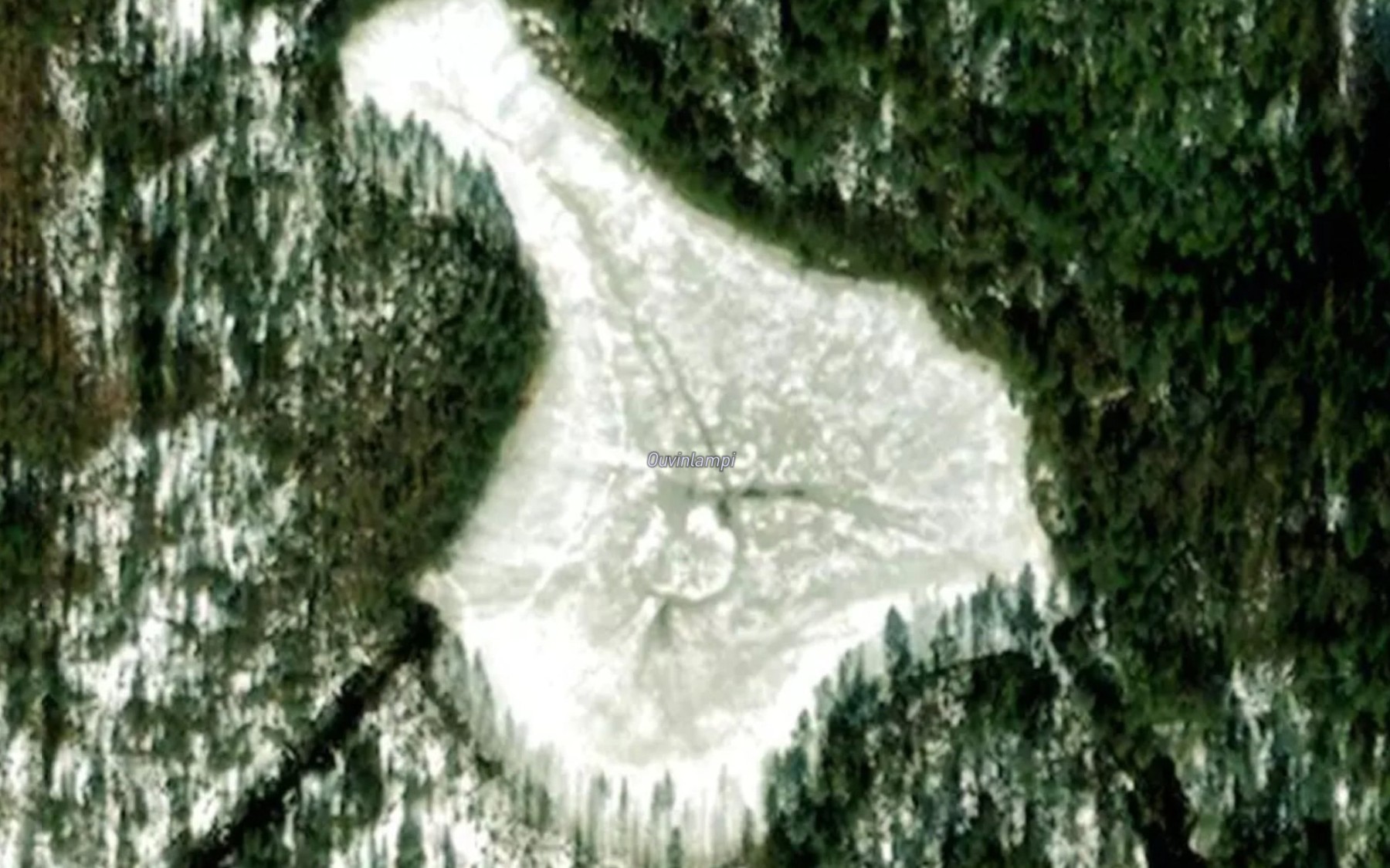 Satellite map of the Ouvinlampi