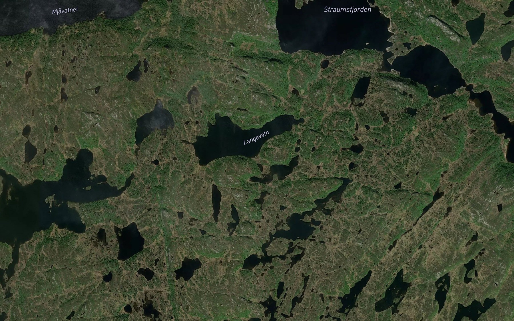 Satellite map of the Flotetjornsbekken
