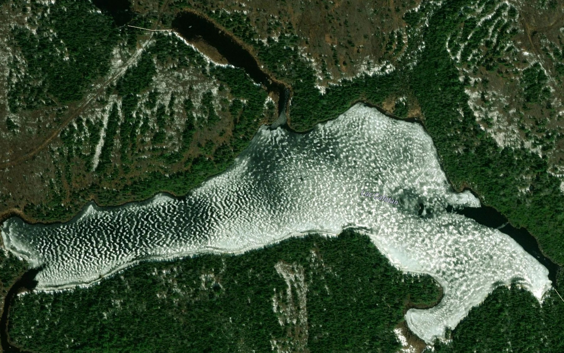 Satellite map of the Lac Cafetan