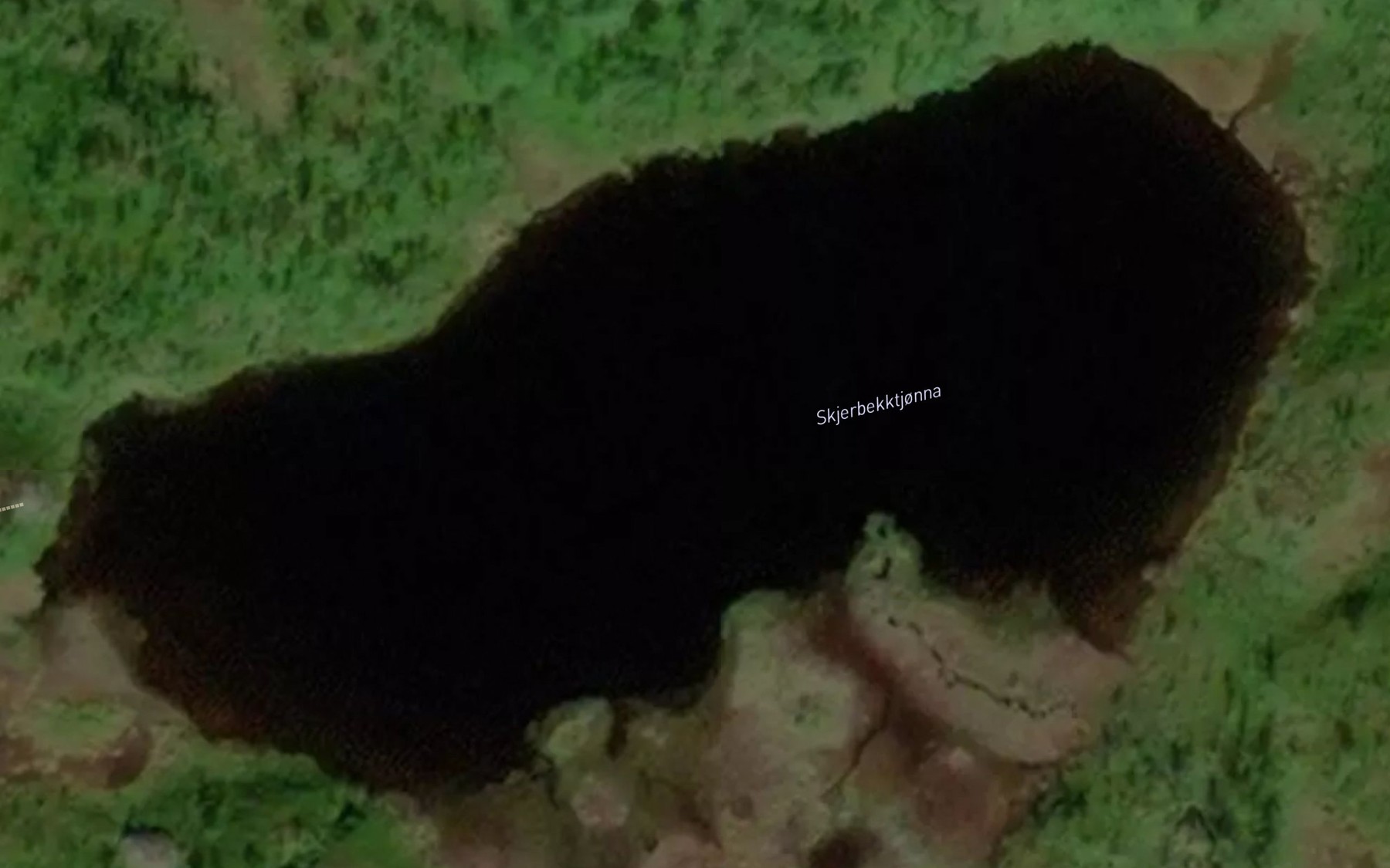 Satellite map of the Skjerbekktjorna