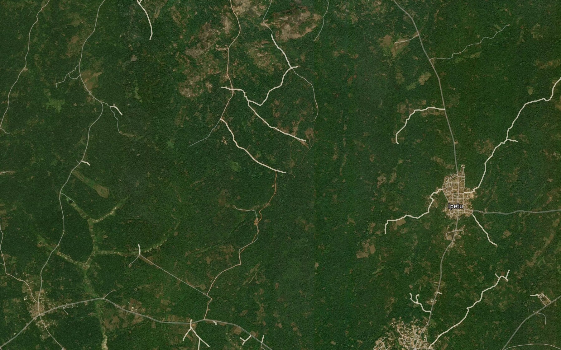 Satellite map of the River Abata