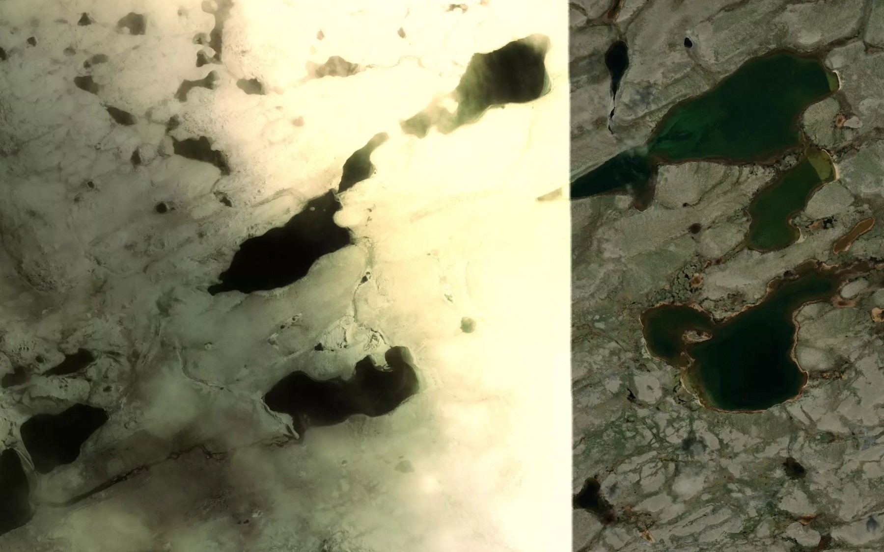 Satellite map of the Lacs Qimussinguat