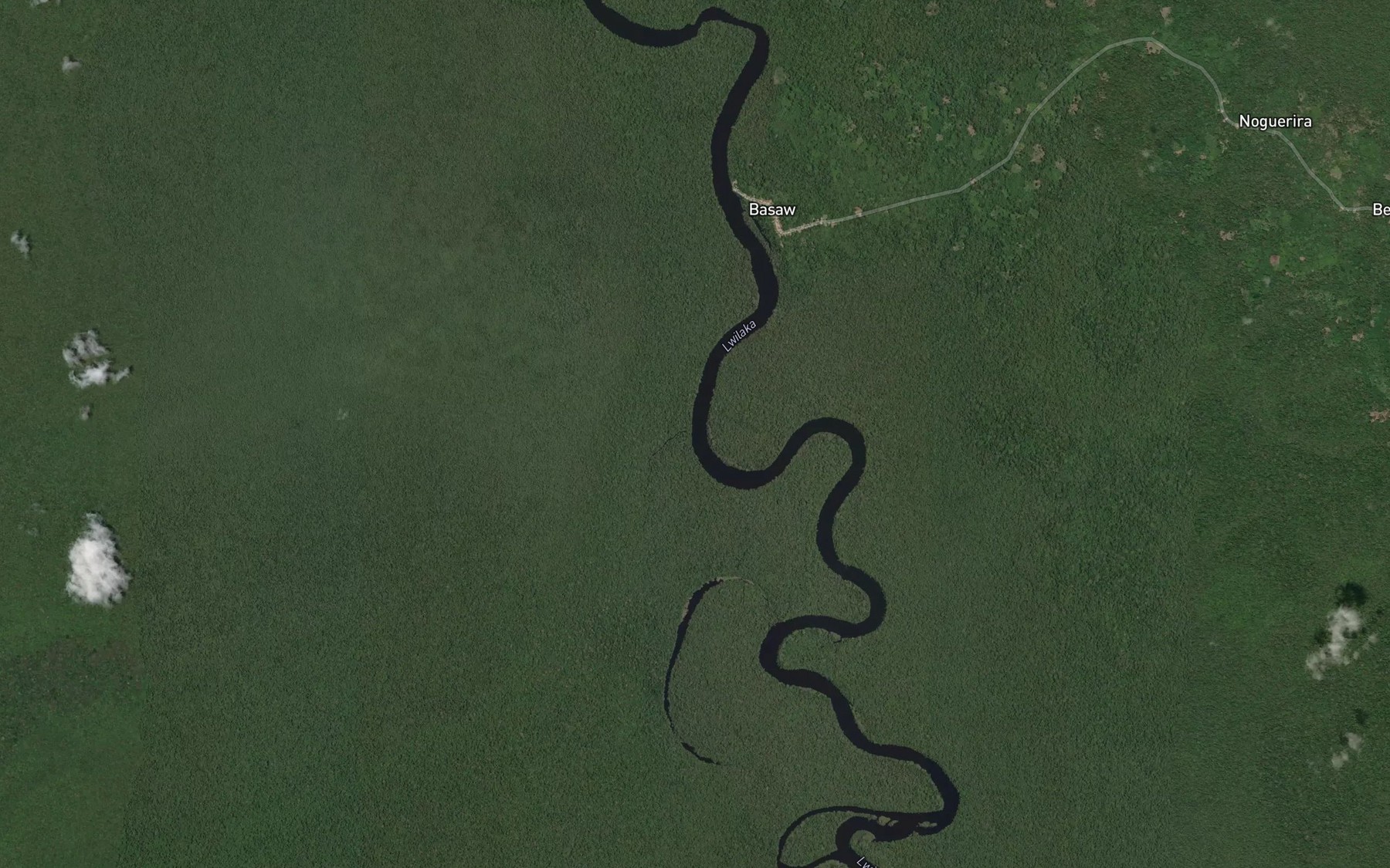 Satellite map of the Djuambe